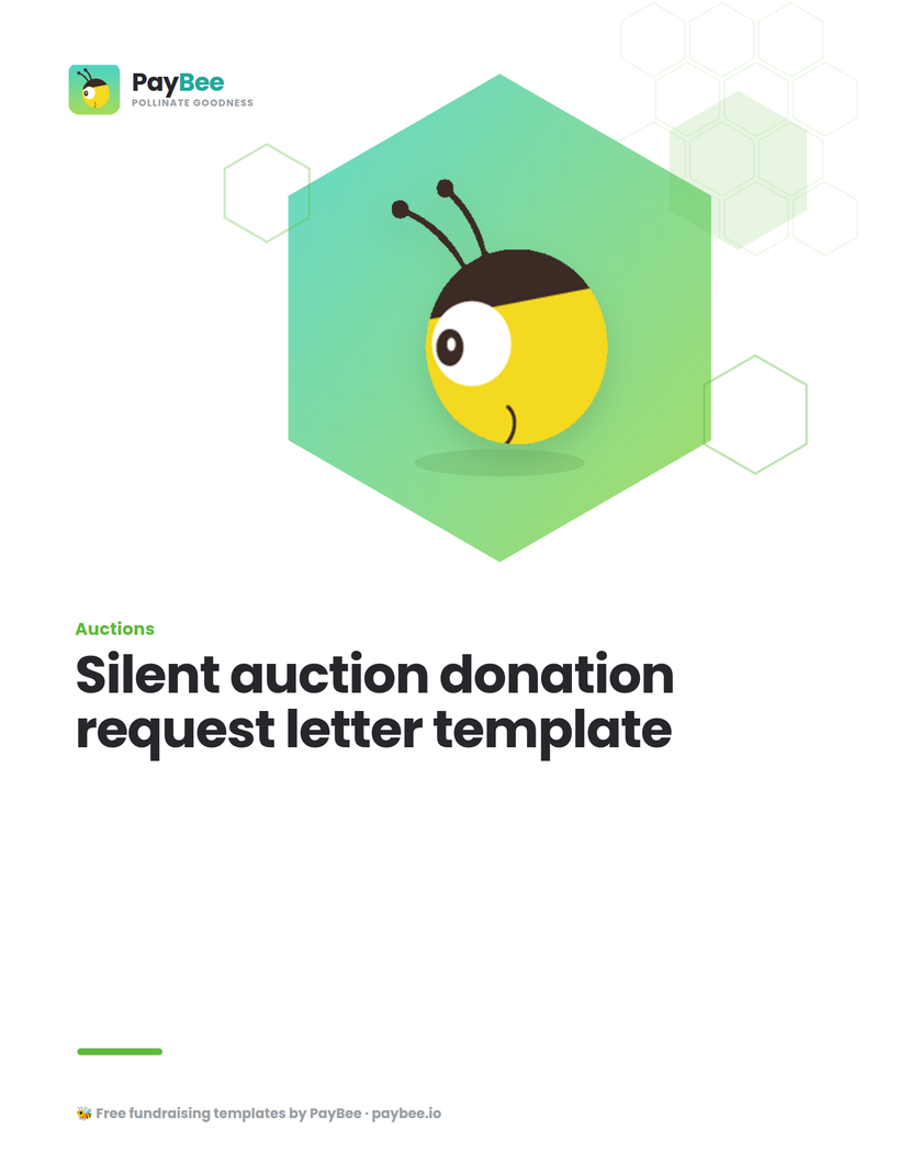 Silent auction donation request letter