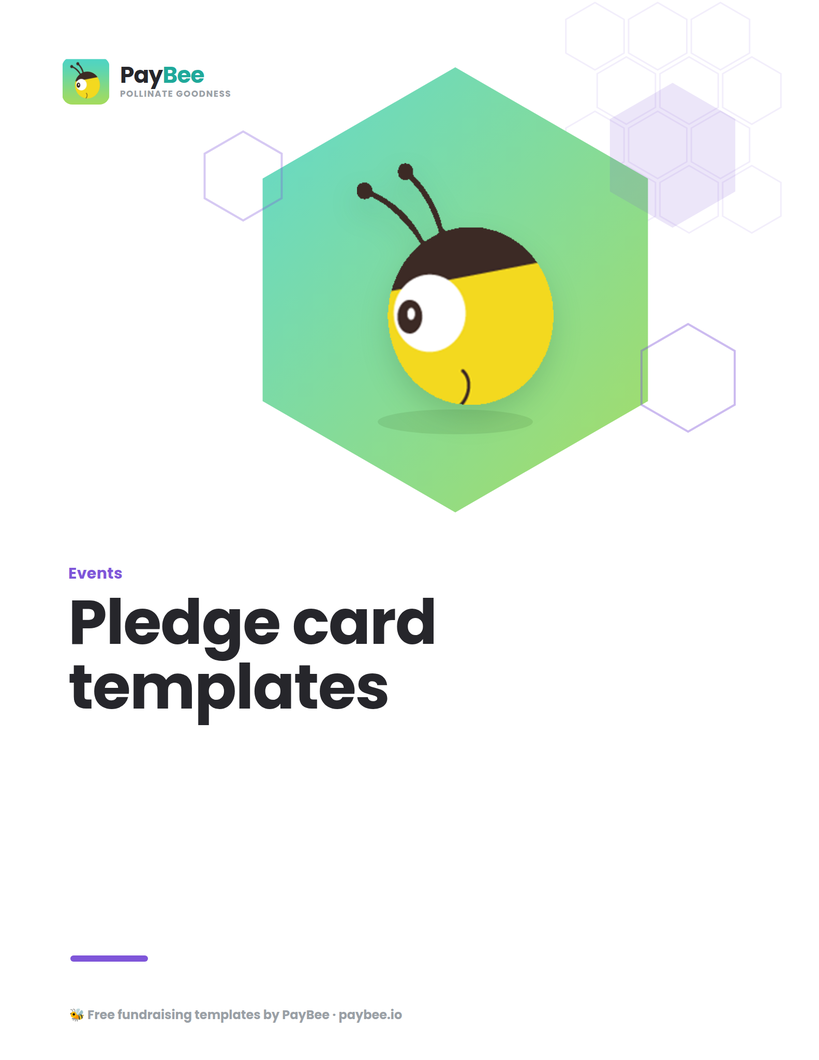 Pledge cards